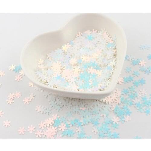 5mm Snowflake Nail Flakies Sequins Holographic Powder Paillettes Glitter Sequin For Christmas Crafts Nail Art Decor Wholesale