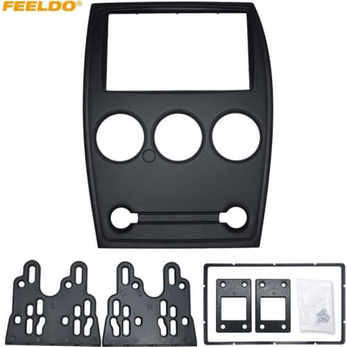 FEELDO Car 2Din Stereo Radio Fascia Frame For CITROEN Elysee 2008-2013 Plate Panel Dash Installation Trim Mount Kit #MX1656