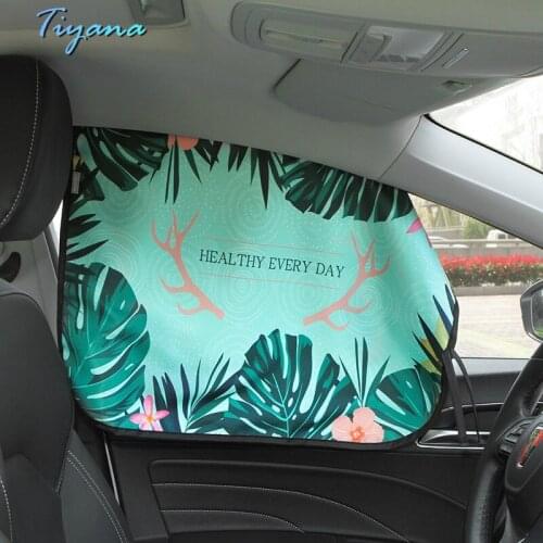 Automobile Shielding Ultraviolet Magnetic Telescopic Car Blinds For Side Windows Car Shading Sunscreen Heat Insulation Panels 55