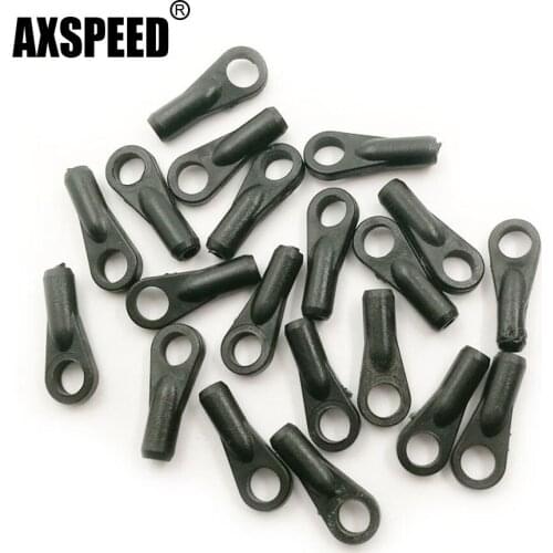 AXSPEED 20Pcs Plastic Ball Links Head End for T-Rex 500 Pro RC Helicopter Toys