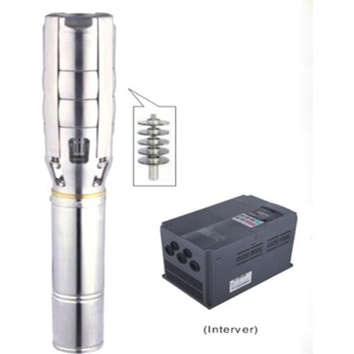 FREE SHIPPING DC brushless 9200W solar water pump max.flow rate 49m3/h 3 years warranty outside pumping 6SPSC49/129-D380/9200