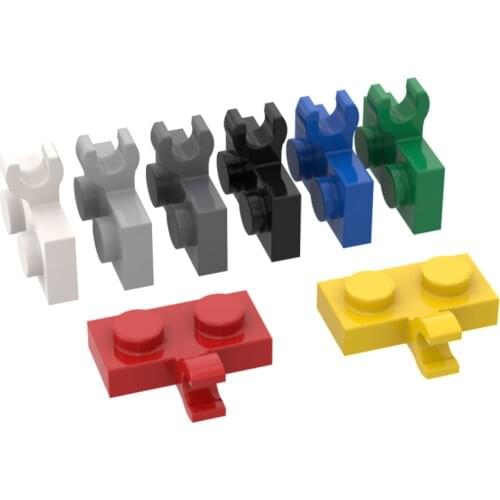 BuildMOC Compatible Assembles Particles 11476 1x2 For Building Blocks Parts DIY LOGO Educational Tech Parts Toys
