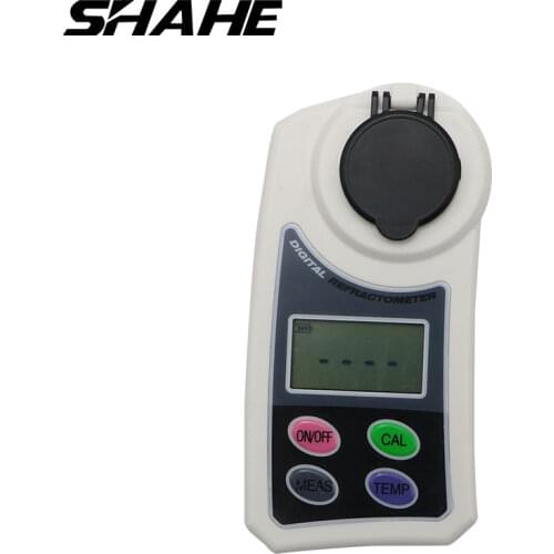 Shahe Digital Refractometer 0-55% Brix LCD Display Use For Measure The Sugar Content In Water Samples, Food, Fruits, And Crops