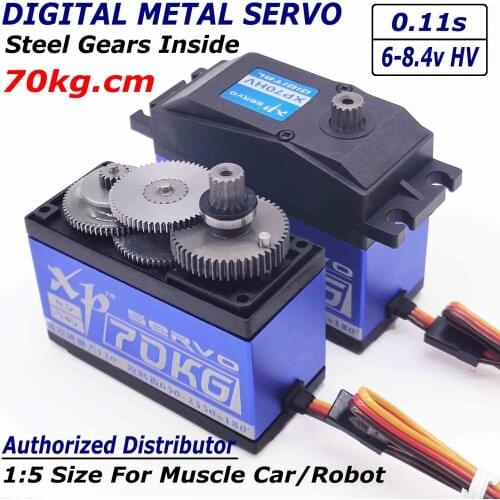 JX XP70HV 70kg Control Angle 180/320 high speed large torque digital servo for robot arm 1:5 rc car/2060mg/savox 0236/1373