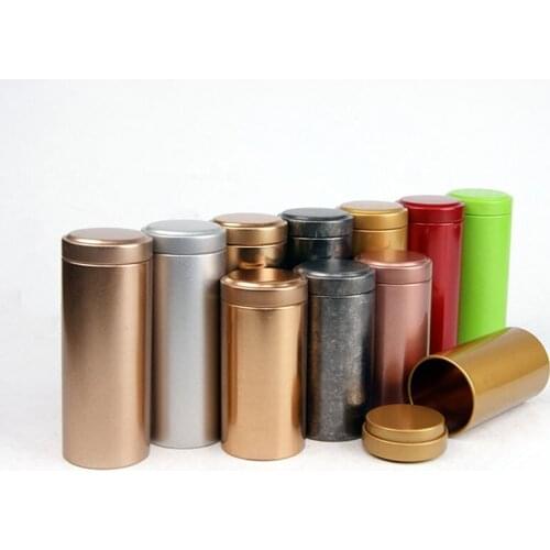 Travel Mini Tea Food Storage Box Sealed Tea Leaves Container Gifts Jewelry Tin Box Metal Coin Jewelry Case Candy Organizer
