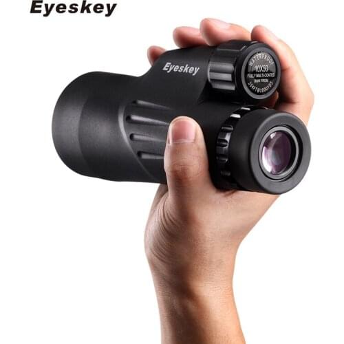 Eyeskey Built-in Reticle Rangefinder Monocular Bak4 Prism Optics Waterproof High Power Camping Hunting Telescope with Tripod