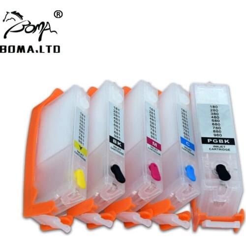 BOMA.LTD PGI-680 CLI-681 PGI680 CLI681 Refill Ink Cartridge For Canon PIXMA TR7560 TR8560 TS6160 TS8160 TS8260 TS9160 Chip