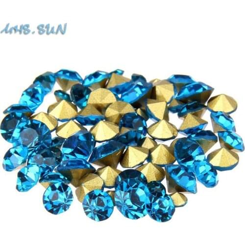 MHS.SUN Glass Crystal SS2 Point Back Various Color Crystal Rhinestone Round shape Glass Crystal handmade Craft Ornament DIY