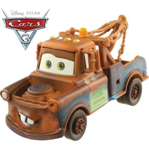 1:55 Disney Pixar Cars 3 Tow Mater Lightning McQueen Alloy Car Models Cute Toy Best Birthday Christmas Gift For Children