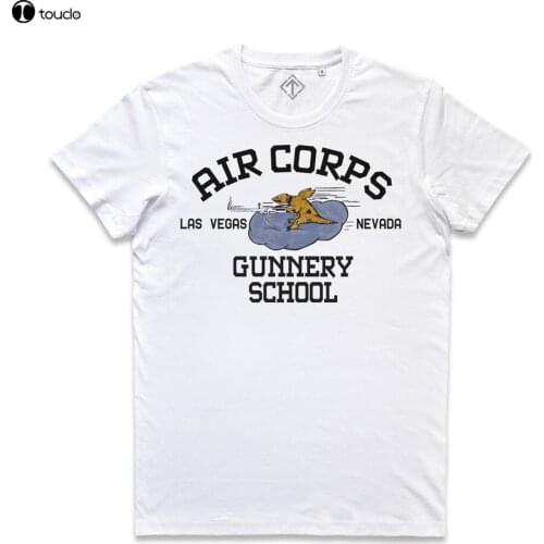 2019 New MenS MAGLIETTA US AIR FORCES army airfields military air corps GUNNERY SCHOOL T-SHIRT Tee Shirt