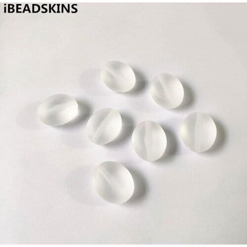 New arrival! 20x16mm 240pcs Clear acrylic Frosted oval shape beads for Necklace,Earrings parts,hand Made Jewelry DIY