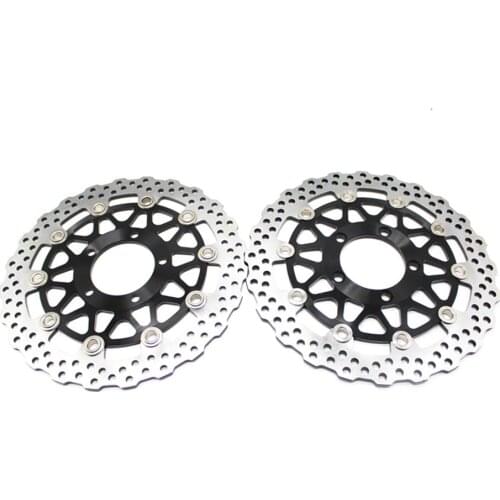 One pair Motorcycle Front Floating Brake Disc Rotor For KAWASAKI ZX10R ZX-10R 1000CC 2008 2009 2010 2011 2012 2013 2014 2015