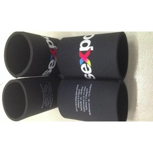 Promotional Gift for Stubby Holders With Customer LOGO Printing Neoprene Can Cooler Stubby Beer With Bottom Free shipping