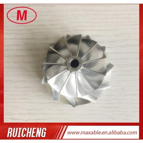 RHF5HB 46.50/59.94mm 11+0 blades performance Turbo Billet/milling/aluminum 2618 compressor wheel for VF30/VF34/VF35/VF36/VF37