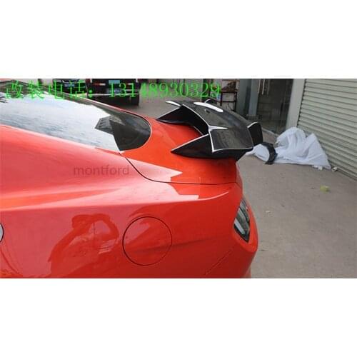 SHCHCG For Ford Mustang 2015 2016 2017 2018 Car Accessories High Quality Carbon Fiber Rear Trunk Boot Spoiler Wing Decoration