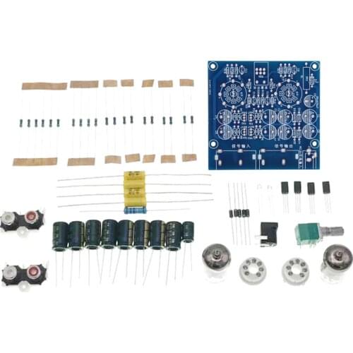 6J1 Valve Tube Preamp Amplifier Board Amplificador Pre-Amp Bile Buffer DIY Kit AC 12V