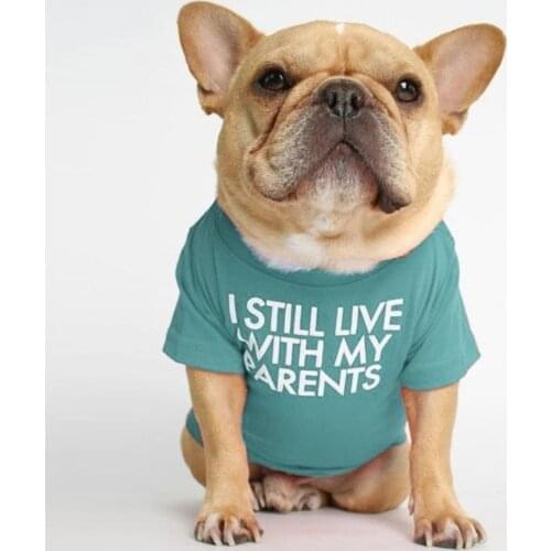 Leisure Dog Clothes Fat Dog Shirt Pets Dogs Clothing For Medium Large Dogs Pug Warm Soft Pet Clothes Funny Print Dog Costume