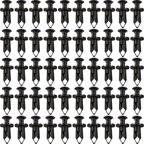 50pcs/set 8mm 5/16inch Car Fender Rivet Clip Black Nylon 293150089 For Maverick Commader Car ATV UTV Accessories