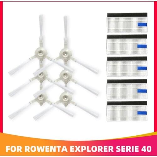Side Brush Filter Replacement Parts For Tefal Rowenta Explorer 20 40 Serie Smart Force sweep x3 Robotic Vacuum Cleaner
