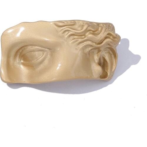 CINDY XIANG New Arrival Half Face Brooches For Women Fashion Artistic Design Coat Winter Jewelry Brooch Pin High Quality