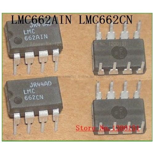 10pcs/lot LMC662 LMC662CN LMC662AIN DIP8