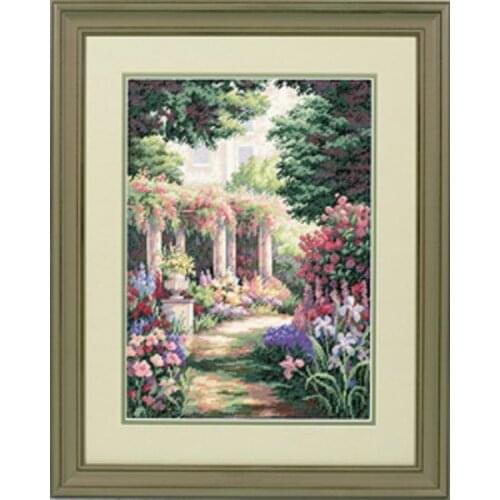 14/22/25ct Beautiful Counted Cross Stitch Kit Floral Retreat Flower Garden Paradise Heaven dim 35079
