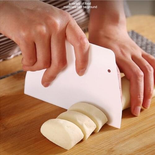 2 Pcs/set Baking Pastry Tools Plastic Dough Knife Cake Cream Spatula Dough Butter Batter Scraper Kitchen Tools