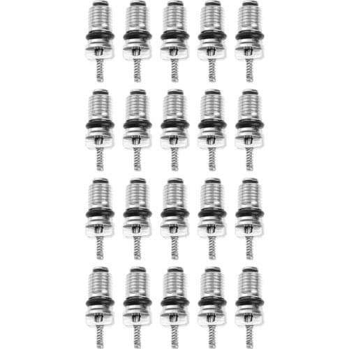 20pcs Automobile Exterior Repair Components Universal Copper Valve Cores for R134a Car A/C Air Conditioning Valves