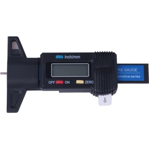 Car digital tire tread depth tester gauge thickness gauge for checking cars LED display tire monitoring system