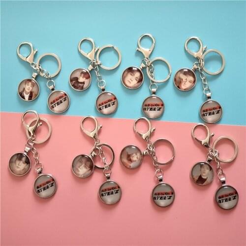 1 Pcs ATEEZ Mini IV TREASURE EPILOGUE: Action To Answer Metal Keychain Mobile Phone Pendant JONGHO Keyring