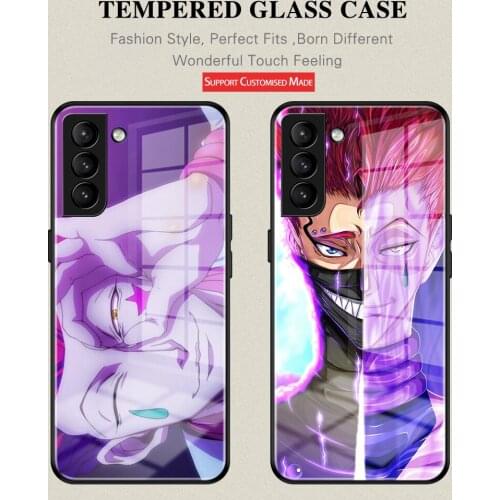 HunterXHunter Anime Cute Phone CaseTempered glass For Samsung S10 21 20Plus Noet8 9 10 20 S20 21Ultra S8 9 10 20 21 10E S8 9P