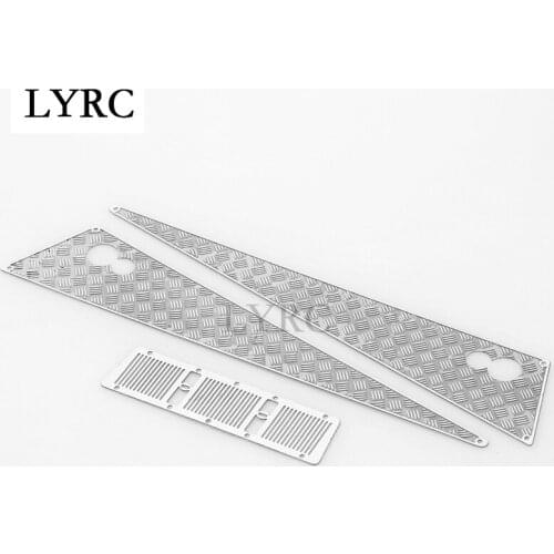 The metal anti slide plate of engine hood is suitable for 1 / 10 RC Remote Control tracked vehicle traxxas trx-4 G500 trx6 g63