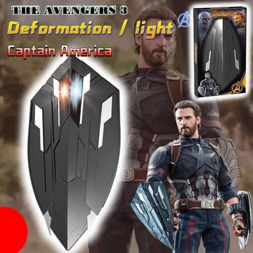 Avengers Super Hero Captain America Shield Weapon Model Cosplay Prop Party Role-playing Props Claw Action Figure Shield Kid Toys