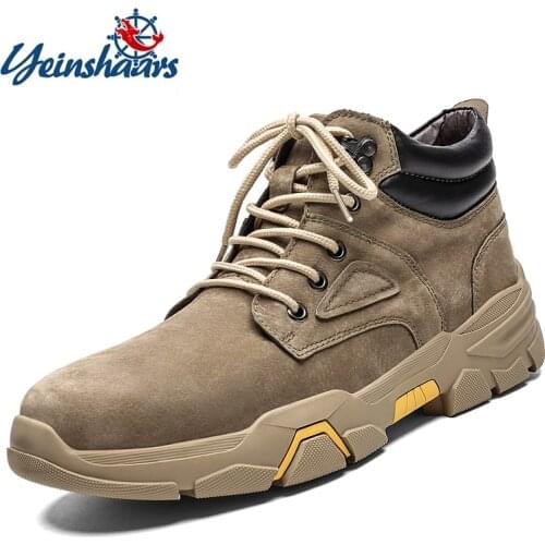 New Fashion Men Hiking Shoes Anti-Skid Mountain Climbing Boots Outdoor Breathable Men Trekking Shoes Waterproof Sport Boots