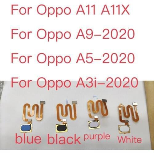New Fingerprint Sensor Flex Cable For Oppo A11 A11X A9-2020 A5-2020 A3i-2020 Finger ID Touch Flex Cable Replacement tap parts