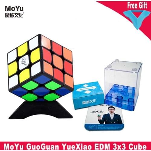Moyu Culture GuoGuan Yuexiao edm 3x3 Magic Magnetic Cube Smoothing Professional Competition Speed Twisting Educational Toy for K