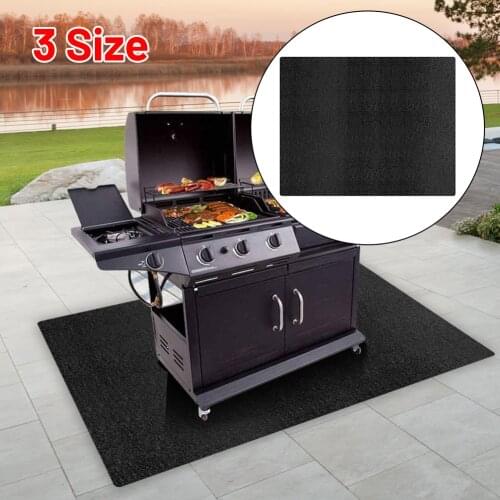 Fireproof Fire Pit Mat Floor Lawn Protection BBQ Grill Pad Rug Firepad Cover Avoids Burn Reusable Fireplace Protective Mat