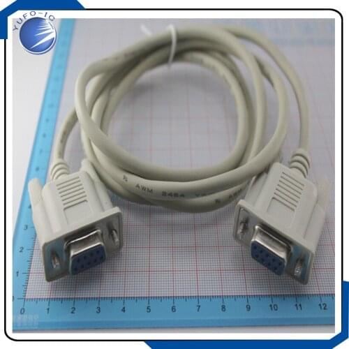 1pcs Serial cable wire mother to the female shaped hole on the hole DB9 channeling cable wire RS232 extension cable wire