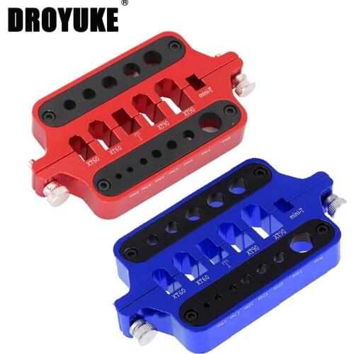 Droyuke RC Metalen Mini Rode Soldeerbout Houder Model Auto Drone Marine Lassen Tool T Plug Connector XT60 XT90