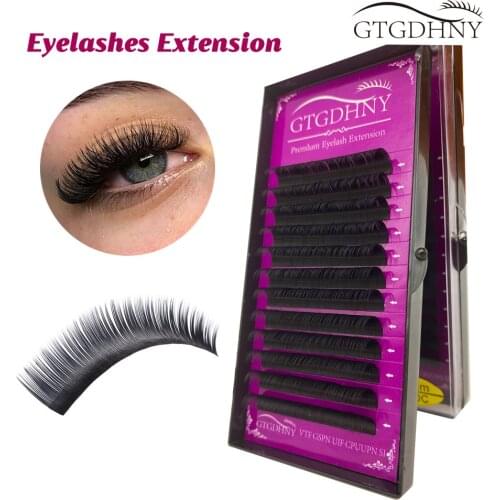 All Sizes Individual Eyelashes Extension Natural False Eyelashes Mink Classic Eyelash Lash Extension Cilia 0.03-0.20mm