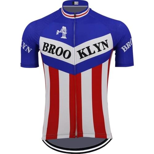 Retro Classic Cycling Jersey 2020 Mens Cycling Clothing Short Sleeve Blue Cycling Wear MTB Ropa Ciclismo Maillot Triathlon