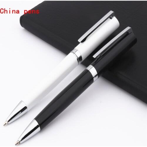 Luxury 022 Black and white color Businessoffice Medium Nib Ballpoint Pen New