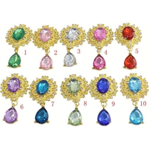 Pendant Plating New flatback Rhinestone Embellishments Bridal rhinestone applique Decoration Buttons-55mm,50pcs pack