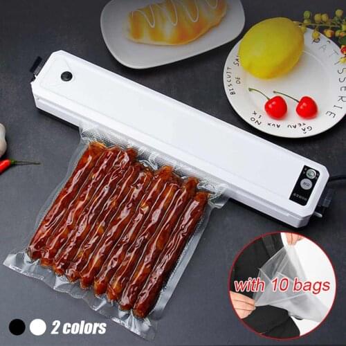 220V Electric Vacuum Sealer Packaging Machine For Home Kitchen Including 15pcs Food Saver Bags Commercial Vacuum Food Sealing