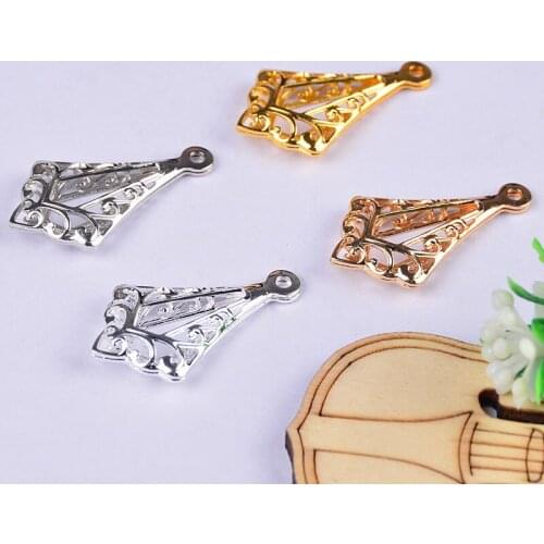 Vintage Hollow Pattern Water Drop DIY Handmade Necklace Pendant Earring Accessories