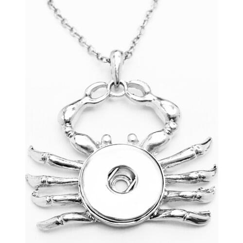 XH995 New crab snap button Necklace ( fit 18mm 20mm)