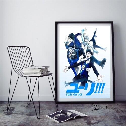Yuri On Ice Anime Characters Canvas Painting Posters And Prints Wall Pictures For Living Room Art Decorative Home Decor Cuadros