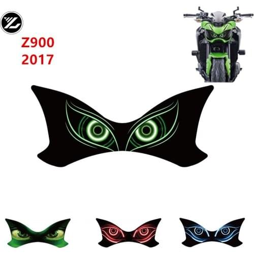 Z900 For KAWASAKI Z900 2017 z900 Motorcycle accessories Front Fairing Headlight Guard Sticker Head light protection Sticker