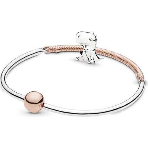 Pandora Bracelet Set 925 Sterling Silver Bangle Original for Women DIY Bead Charm Jewelry Gift