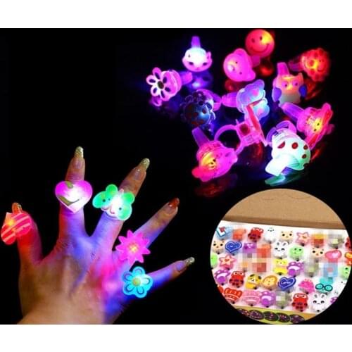 1pc Creative lighting toys children gift 30 styles Cartoon flash ring Anyoutdoor role watch Halloween party prom